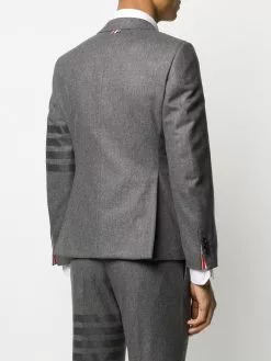 Thom Browne flannel classic tonal 4-bar sport blazer