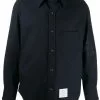 Thom Browne flannel tonal 4-Bar shirt jacket