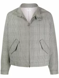 Thom Browne Prince of Wales raglan jacket