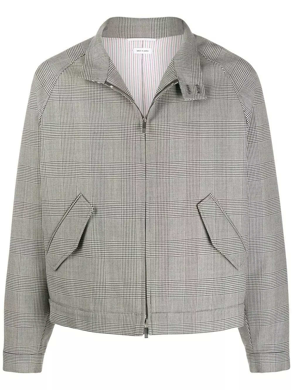Thom Browne Prince of Wales raglan jacket bomber jackets of men 1 Thom Browne Prince of Wales raglan jacket