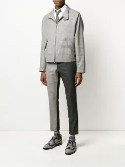 Thom Browne Prince of Wales raglan jacket