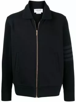 Thom Browne 4-Bar zip-up cardigan