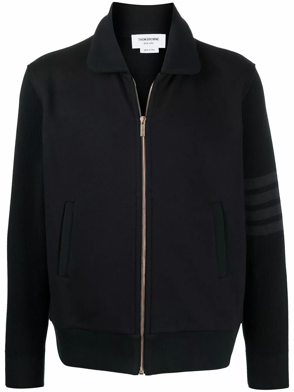 Thom Browne 4 Bar zip up cardigan jackets of men 1 Thom Browne 4-Bar zip-up cardigan
