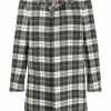 Thom Browne tartan check tweed coat