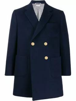 Thom Browne double breasted sack overcoat