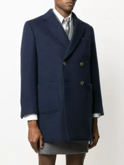 Thom Browne double breasted sack overcoat