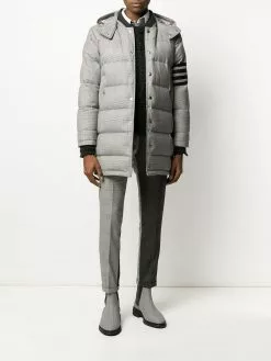 Thom Browne Prince of Wales check padded coat