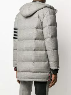 Thom Browne Prince of Wales check padded coat
