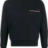 Thom Browne loopback stripe pocket sweatshirt