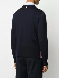 Thom Browne tricolour intarsia stripe jumper