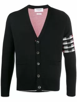 Thom Browne 4-Bar Lion Icon jacquard cardigan