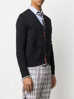 Thom Browne 4-Bar Lion Icon jacquard cardigan