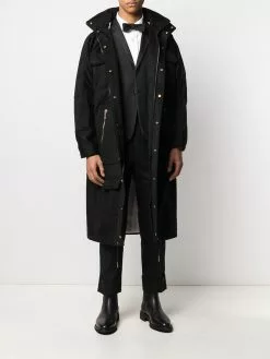 Thom Browne satin weave 4-Bar shirt