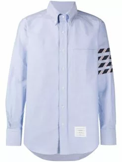 Thom Browne 4-Bar stripe button-down Oxford shirt
