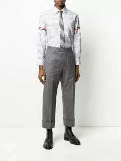 Thom Browne armband stripe checked shirt