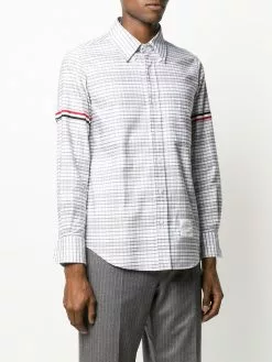 Thom Browne armband stripe checked shirt