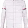Thom Browne 4-Bar armband checkered shirt