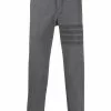 Thom Browne slim-fit tonal 4-Bar trousers