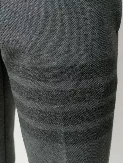 Thom Browne slim-fit tonal 4-Bar trousers