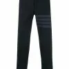 Thom Browne slim-fit tonal 4-Bar trousers