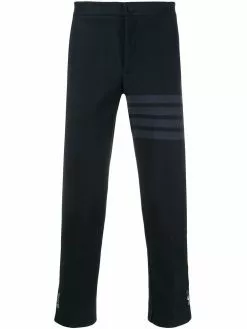 Thom Browne slim-fit tonal 4-Bar trousers