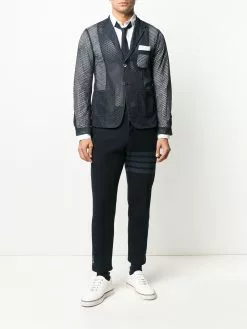 Thom Browne slim-fit tonal 4-Bar trousers