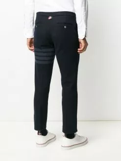 Thom Browne slim-fit tonal 4-Bar trousers