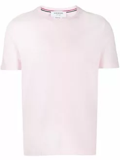 Thom Browne Classic Pique Rib Cuff RWB Tee