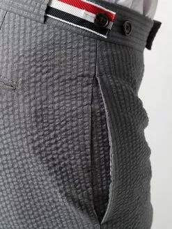 Thom Browne seersucker low-rise trousers