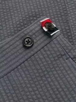 Thom Browne seersucker low-rise trousers