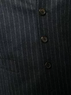 Thom Browne narrow chalk-stripe flannel waistcoat