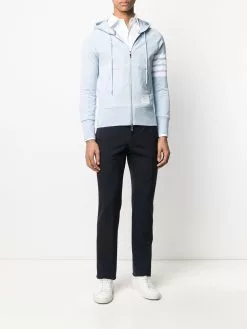 Thom Browne بدلة جيرسي بشريط خلفي وزينة 4 خطوط