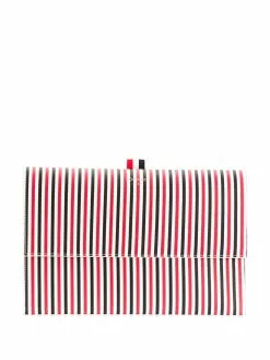 Thom Browne striped flap folio