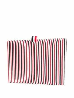 Thom Browne striped flap folio