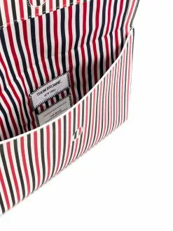 Thom Browne striped flap folio
