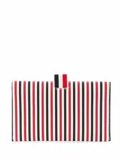 Thom Browne mini striped flap folio