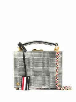 Thom Browne micro Prince of Wales attaché case