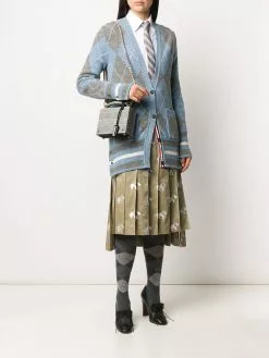 Thom Browne micro Prince of Wales attaché case