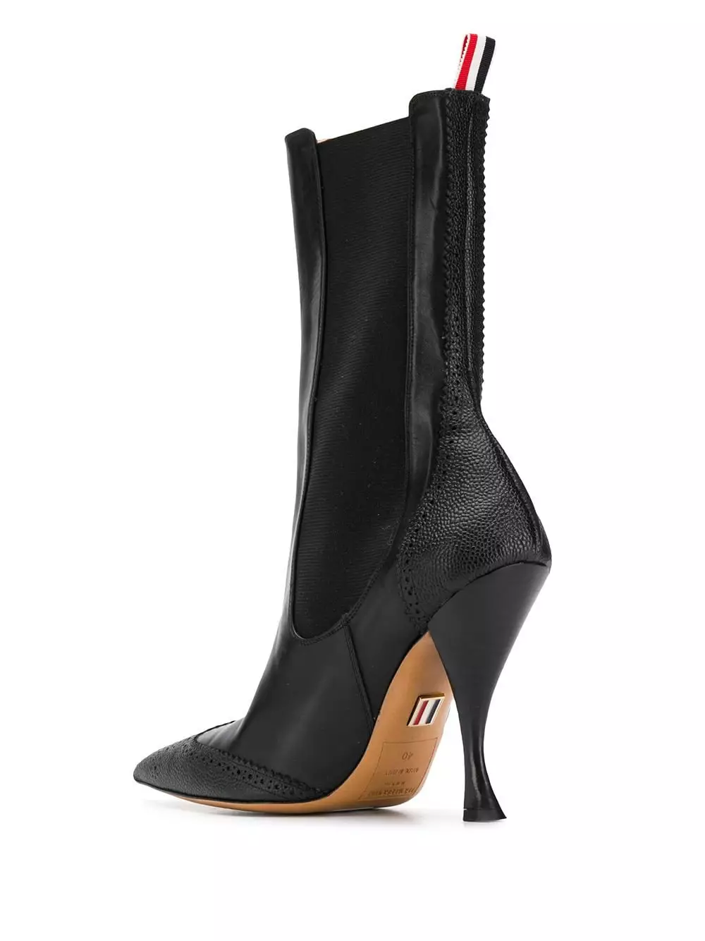 Thom Browne Brogued wingtip Chelsea boots of women 3 Thom Browne brogued wingtip Chelsea boots