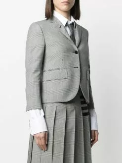 Thom Browne 4-Bar houndstooth wool jacket