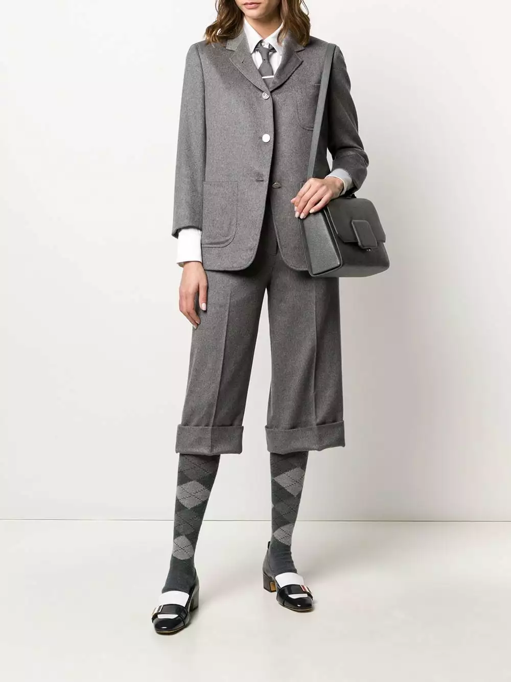 Thom Browne Cashmere sack jacket blazers of women 2 Thom Browne cashmere sack jacket