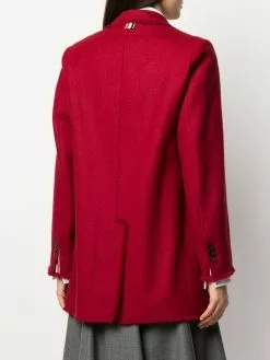 Thom Browne frayed narrow shoulder sack jacket