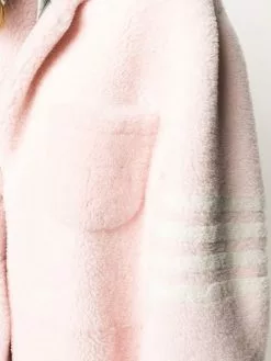 Thom Browne 4-Bar shearling sack jacket