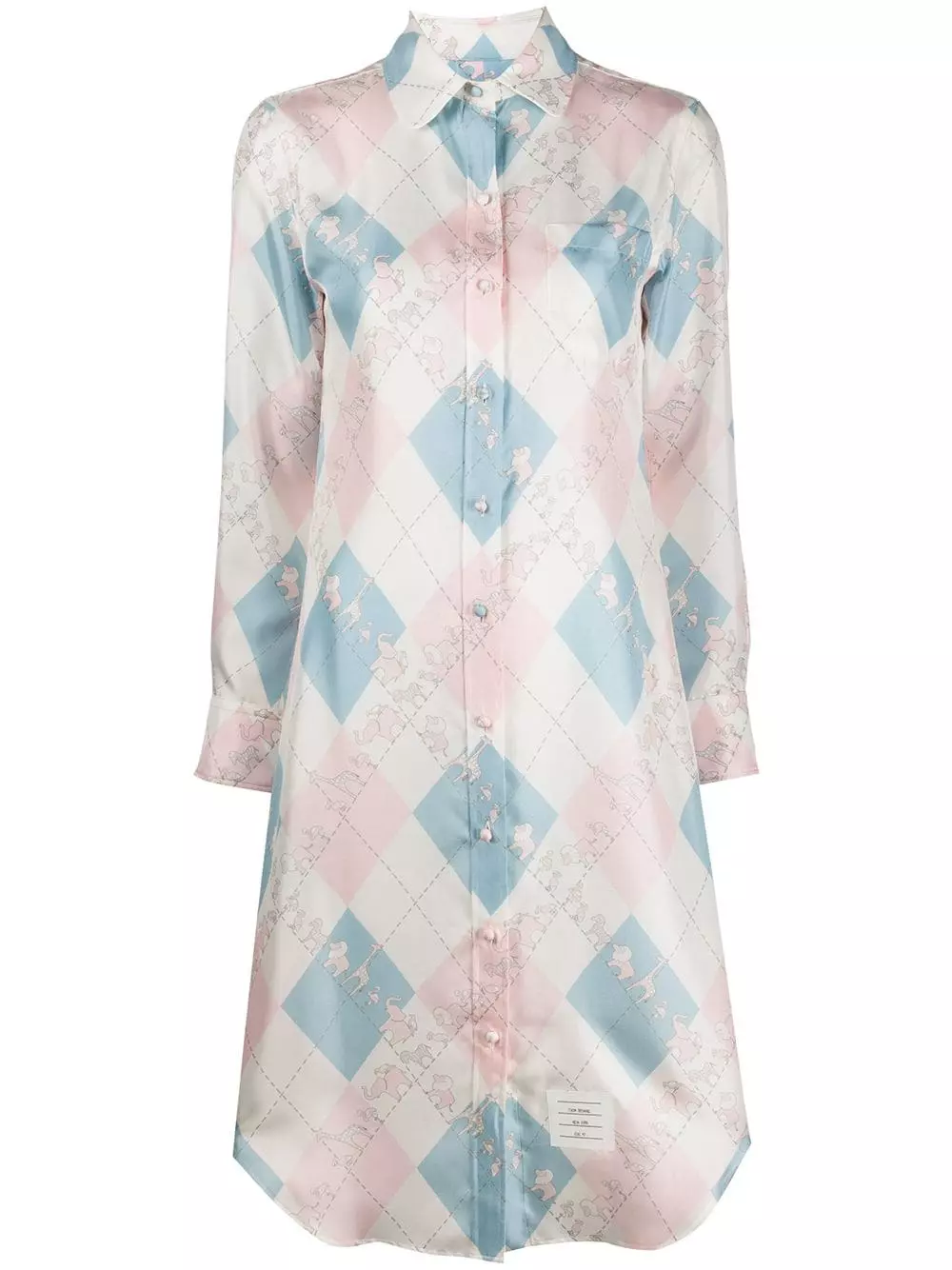 Thom Browne Classic printed shirt dress day dresses of women 1 Thom Browne classic printed shirt dress