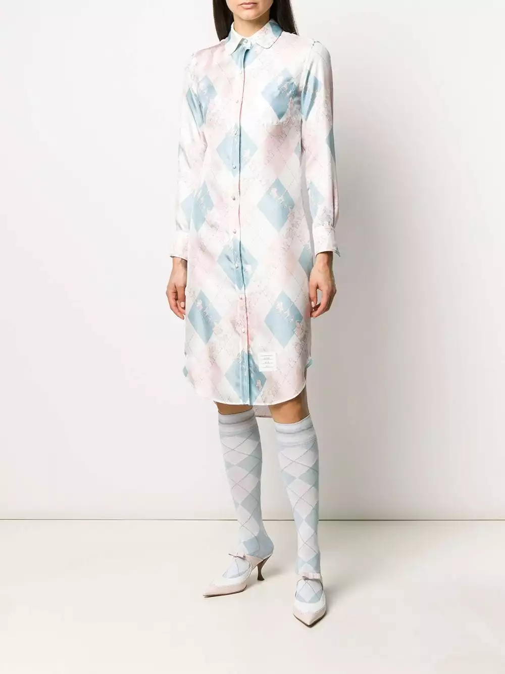 Thom Browne Classic printed shirt dress day dresses of women 2 Thom Browne classic printed shirt dress