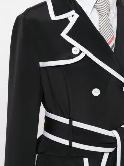 Thom Browne double-breasted silk coat