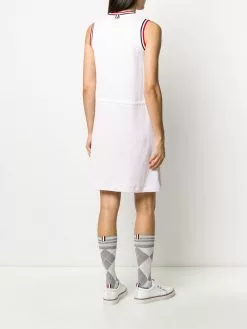 Thom Browne seersucker striped sleeveless dress