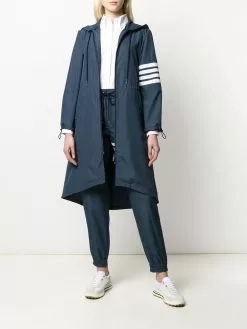 Thom Browne 4-Bar flyweight tech hooded parka