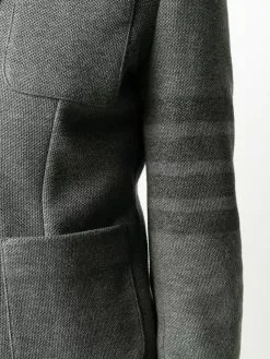 Thom Browne tonal 4-Bar cotton twill jacket