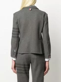 Thom Browne tonal 4-Bar cotton twill jacket